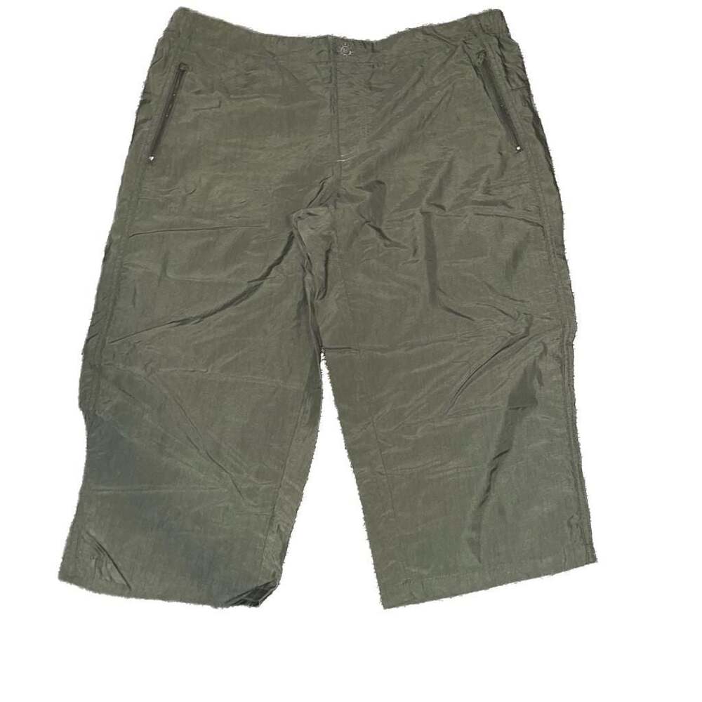 Magellan Sportswear Olive Green Nylon Capri Hiking Pants Size L